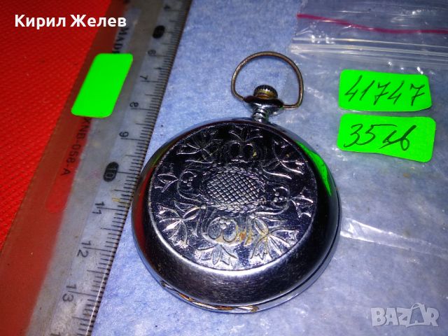 MOLNIJA MADE in USSR Стар РУСКИ КОЛЕКЦИОНЕРСКИ ДЖОБЕН ЧАСОВНИК МЪЛНИЯ с КАПАК 41747, снимка 6 - Джобни - 45097271