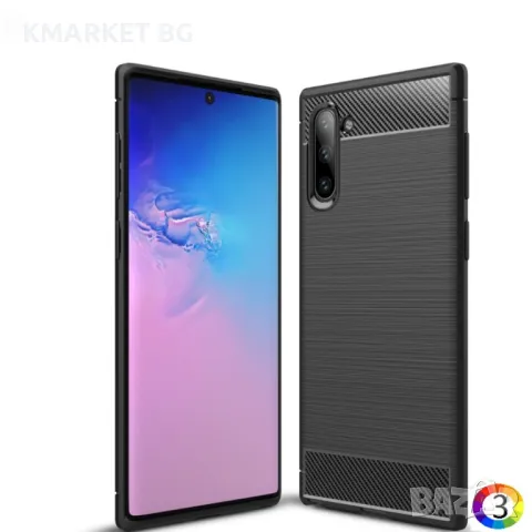 Samsung Galaxy Note 10/ Note10 Удароустойчив Carbon Fiber Калъф и Протектор, снимка 6 - Калъфи, кейсове - 48176549