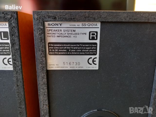 SONY SS-Q101A тонколони, снимка 10 - Тонколони - 46392276