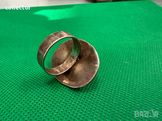 Сребърен пръстен с голям Аметист и красива корона. №7737, снимка 6 - Пръстени - 52810566