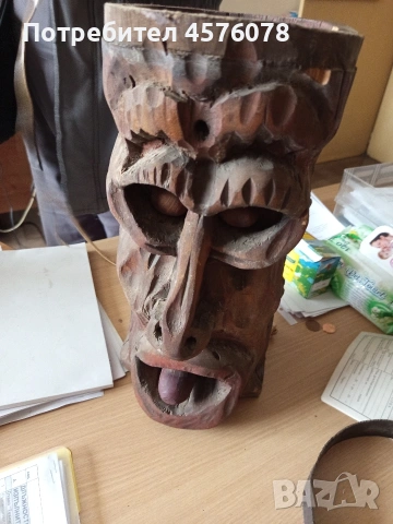 ретро дървена лампа ръчна изработка., снимка 6 - Настолни лампи - 53769615