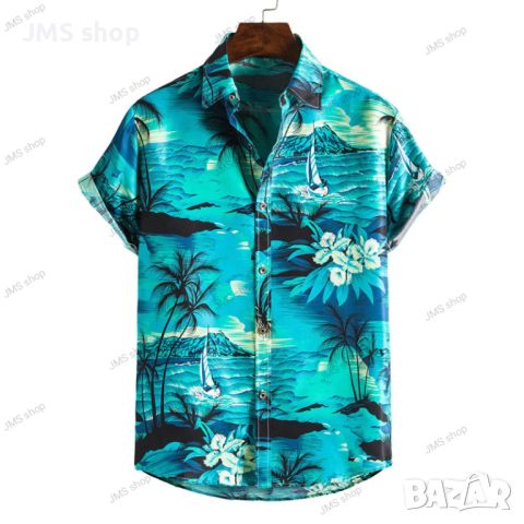 Мъжка флорална риза Ditsy, 10цвята , снимка 2 - Ризи - 45493074