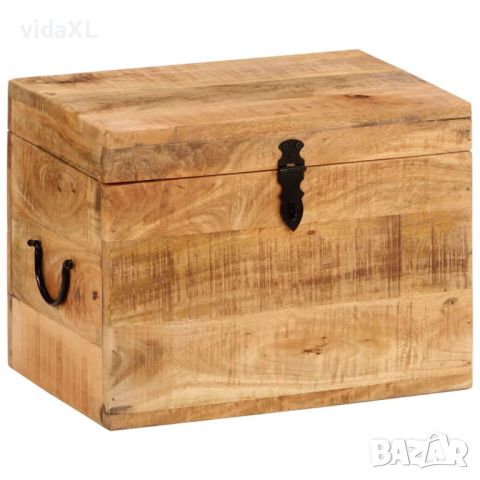 vidaXL Кутия за съхранение, 39x28x31 см, мангово дърво масив（SKU:338483, снимка 1 - Други стоки за дома - 46274967