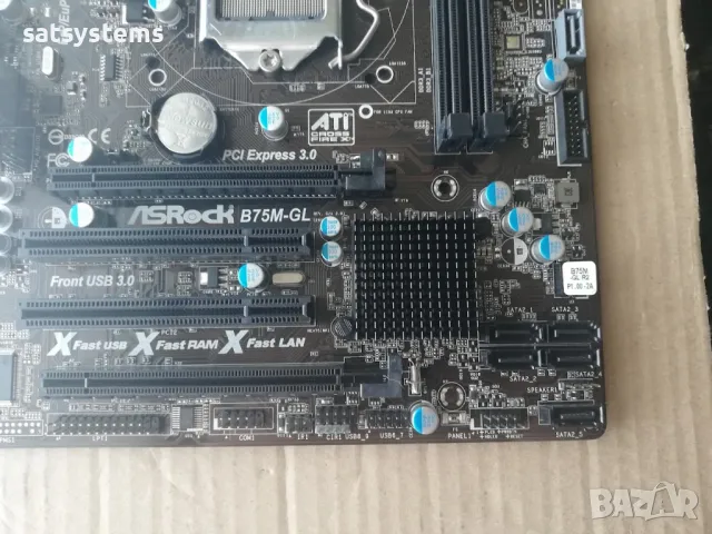 Дънна платка ASRock B75M-GL Socket LGA1155, снимка 8 - Дънни платки - 47980589