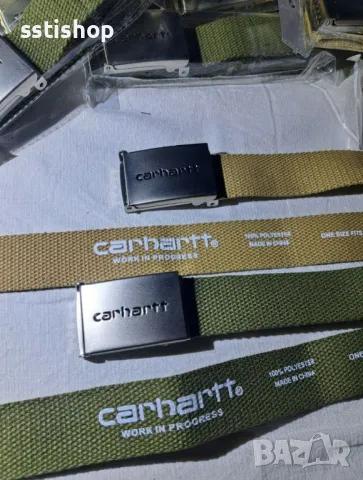 Най-добрият вариант! Колан Carhartt | Бежово и зелено, снимка 2 - Колани - 47346898