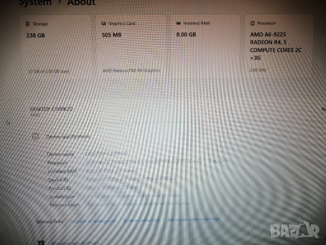 Лаптоп LENOVO V145-15AST, снимка 6 - Лаптопи за работа - 53530410