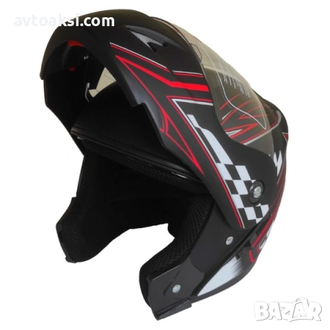 Модуларна Мото каска -355-1, снимка 2 - Аксесоари и консумативи - 54095432
