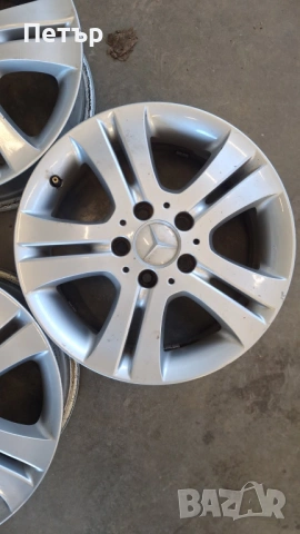 ОРИГИНАЛНИ АЛУМИНИЕВИ ДЖАНТИ МЕРЦЕДЕС  B-Class /А-Class-5x112х66.6-16цола, снимка 3 - Гуми и джанти - 53253766