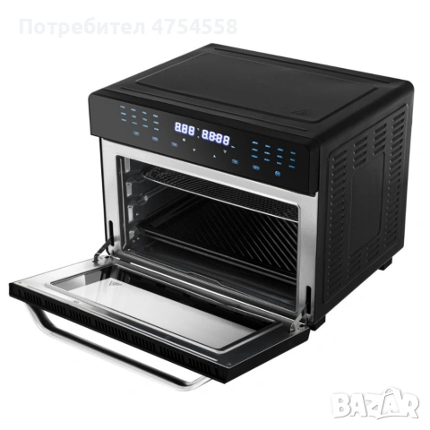 Многофункционален фритюрник с горещ въздух 30L - Мощна 2200W фурна с конвекция, 24 програми, снимка 3 - Фритюрници - 54274070
