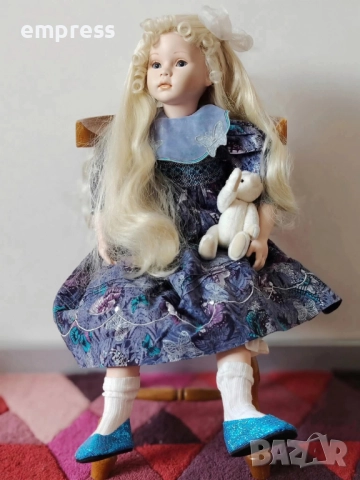 Намалена Порцеланова кукла Pauline , снимка 5 - Колекции - 52143630