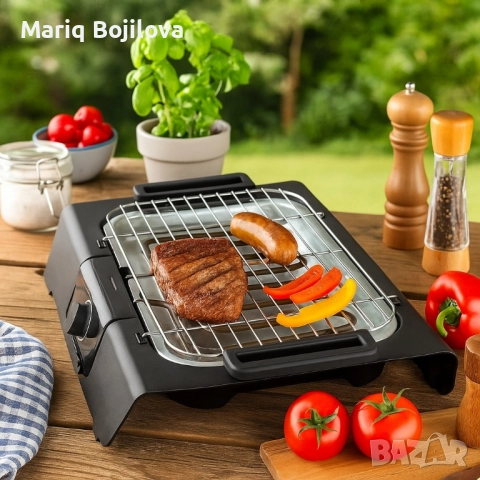 Електрическа скара Royalty Line RL-BGT2000 / RL-SBGT2000, 2000W, снимка 3 - Скари - 51645170