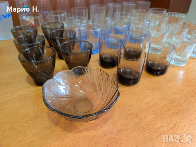 Комплект от 42 чаши за вода и безалкохолно + купичка, снимка 11 - Чаши - 54220900
