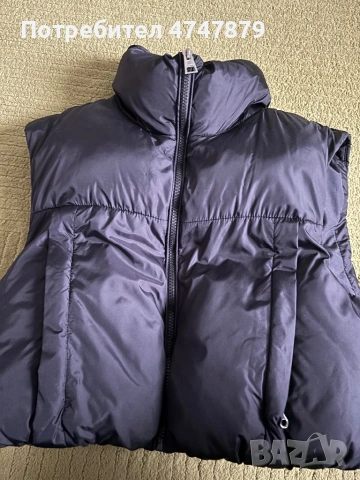 Чисто ново черно яке без ръкави/елек, не е обличано, снимка 5 - Якета - 53611712