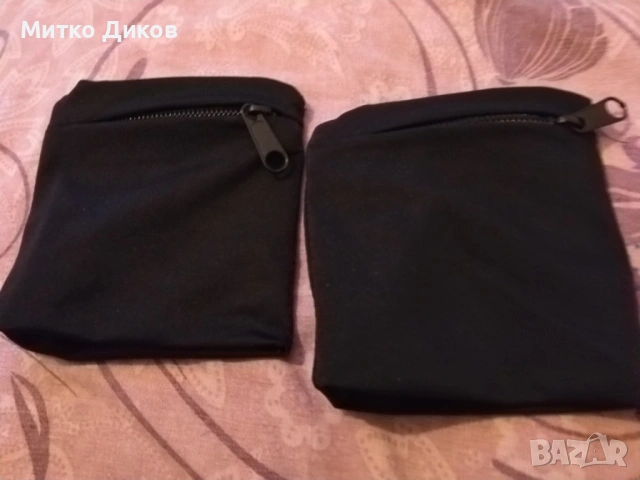 портмоне от плат с цип за ръка за криене на пари и документи  7х9см