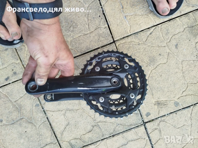 Курбел със средно движение за велосипед колело 10 скорости Shimano deore fc m 522