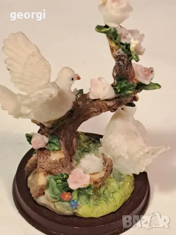 италианска фигурка гълъби  25/2, снимка 3 - Колекции - 50050749