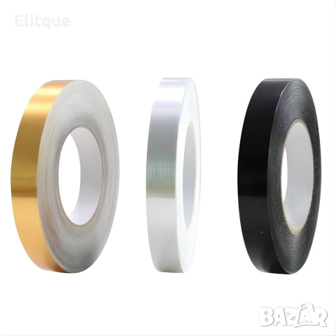Самозалепваща декоративна лента – водоустойчива, комплект 3 цвята - злато, сребро, черно, снимка 2 - Други стоки за дома - 52920995