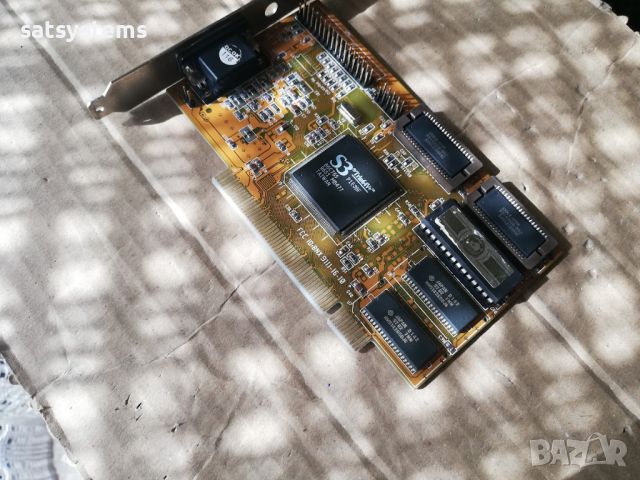 Видео карта S3 Super Trio64V+ Aristo 2MB PCI, снимка 4 - Видеокарти - 45877147