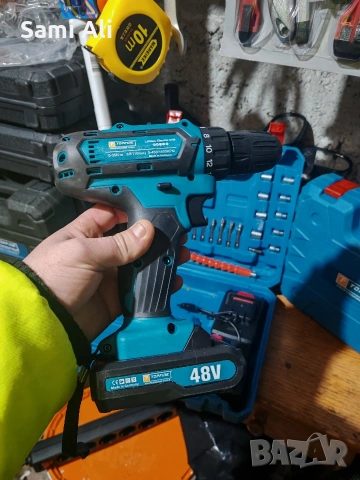 Заглавие: Акумулаторен винтоверт Topfine 48V – Пълен комплект с аксесоари, снимка 6 - Други инструменти - 53055774