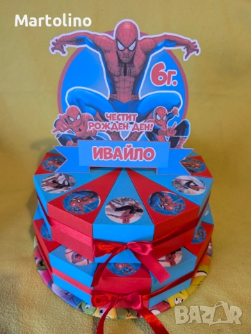 Картонена торта Спайдърмен