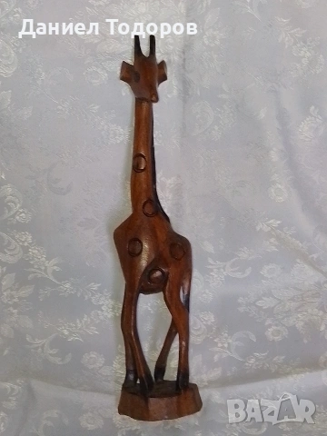 Стара Дървена Фигура , Жираф, снимка 3 - Колекции - 53072033