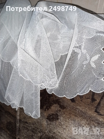 Плат за завеса 100% памук ; Плат - панама; Три броя карета от тюл, снимка 4 - Други - 52228066