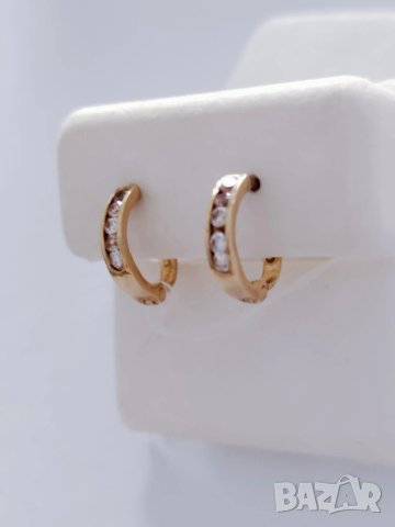 златни обици 49186-3, снимка 5 - Обеци - 42367231