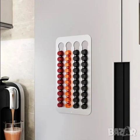 Стенен Държач за Кафе Капсули Nespresso - Стил, Ред и Повече Свободно Място!, снимка 3 - Аксесоари за кухня - 52584860