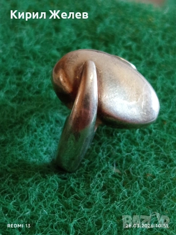 Ретро Арт бижу сребърен пръстен майсторска изработка 52965, снимка 3 - Пръстени - 53981755