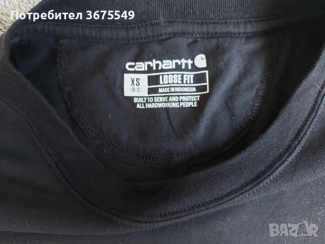 Дамска тениска Carhartt TENCEL™ Fiber Series - размер XS, снимка 5 - Тениски - 49974644