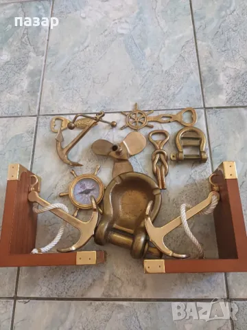 Бронзов морски лот колекция, снимка 2 - Антикварни и старинни предмети - 50355737
