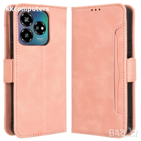 ZTE Axon 60 Lite / Blade V60 Vita Magnetic Wallet Калъф и Протектор, снимка 4 - Калъфи, кейсове - 50653481
