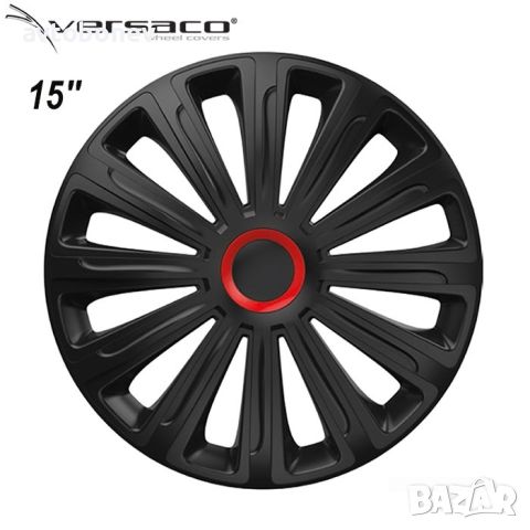 Тасове за джанти 15'' Versaco Trend RR Black, снимка 1 - Аксесоари и консумативи - 46618374