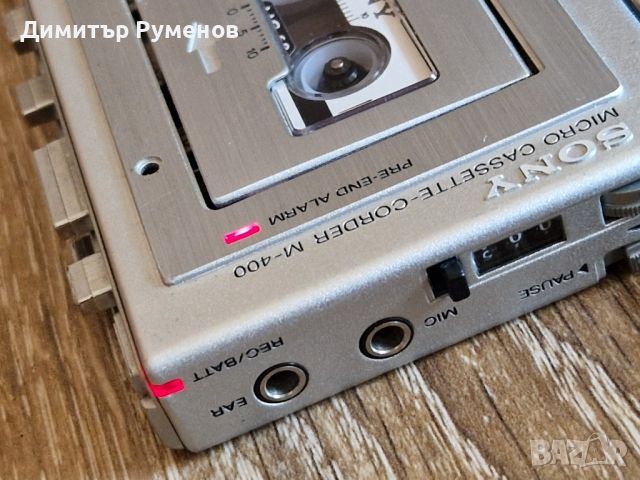 Sony micro cassette-corder M-400, снимка 6 - Аудиосистеми - 46278168