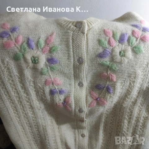 Дамска вълнена жилетка, снимка 2 - Жилетки - 53859337