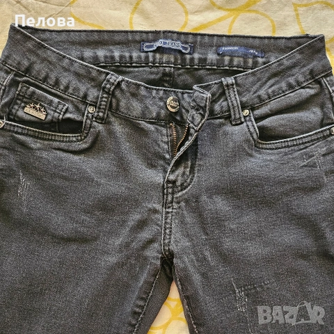 черни дънки слим , снимка 2 - Дънки - 54178017