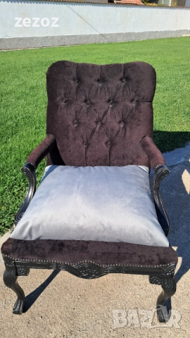 Винтидж голямо кресло, снимка 7 - Дивани и мека мебел - 52441378