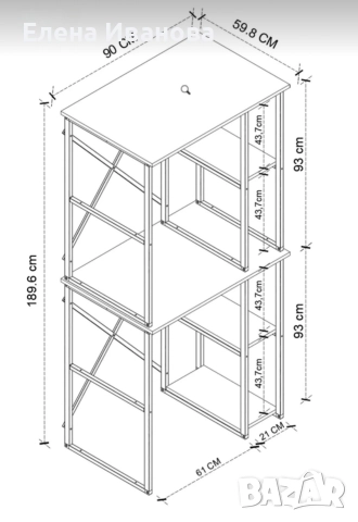 Шкаф за пералня и сушилня, имаме и други цветове , снимка 5 - Шкафове - 52716854