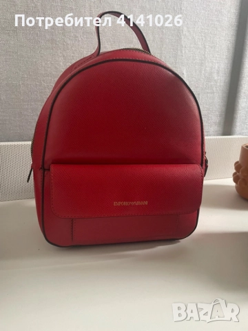 Дамска раница Armani - Emporio Armani - Естествена кожа.