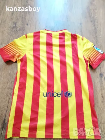 Nike FC Barcelona 2013-14 Away - юношеска футболна тениска 147-158см., снимка 5 - Детски тениски и потници - 48882512