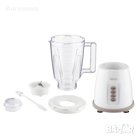 Блендер Muhler MB-155, 500W, 1.5 л, пласт.кана, сив, снимка 4 - Блендери - 52983732