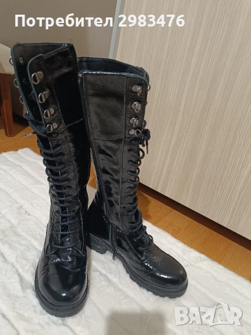 Продавам ботуши 38 номер, естествена кожа , снимка 3 - Дамски ботуши - 53212865