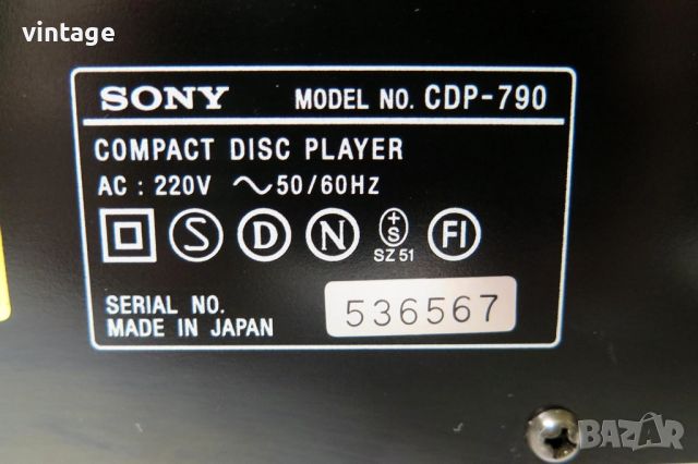 Sony CDP-790 Compact Disc Player, снимка 9 - Други - 45790671