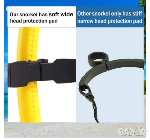 шнорхел за плуване, снимка 4 - Басейни и аксесоари - 54203208