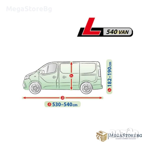 Покривало Kegel серия Mobile размер L540 сиво за Van, снимка 2 - Аксесоари и консумативи - 52008052