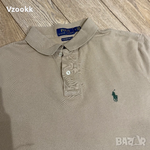 Мъжка тениска с яка Polo Ralph Lauren | M размер, снимка 3 - Тениски - 53732577