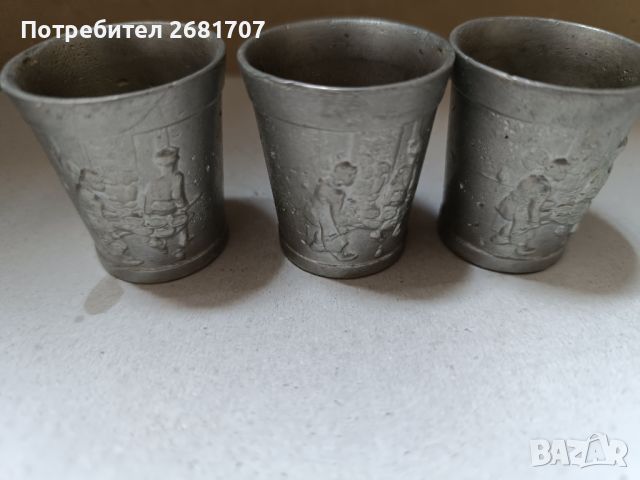 Декоративни оловнокалаени чашки ., снимка 6 - Антикварни и старинни предмети - 45560192
