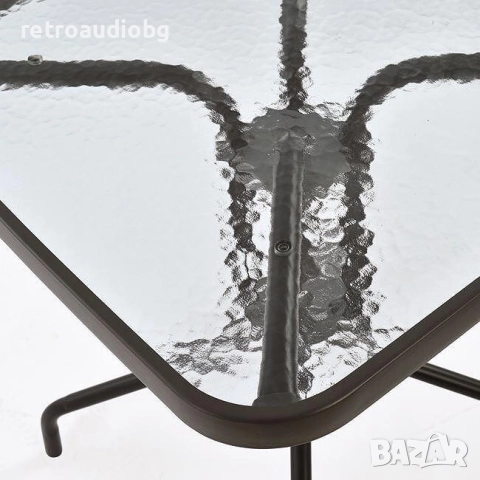   Комплект за градина Тейлор маса с 2 стола в кафяв цвят, снимка 4 - Градински мебели, декорация  - 52750326