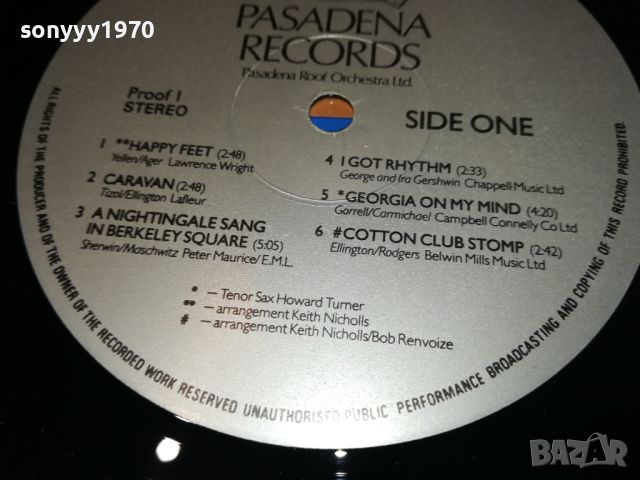 SOLD-THE PASADENA ROOF ORCHESTRA-ВНОС ENGLAND 1705240849, снимка 16 - Грамофонни плочи - 45775853