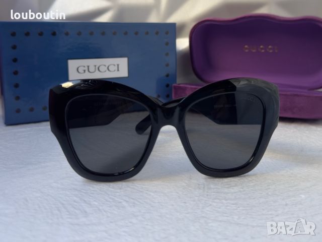 GUCCI GG0808 с лого 1:1 дамски слънчеви очила котка, снимка 7 - Слънчеви и диоптрични очила - 45248805